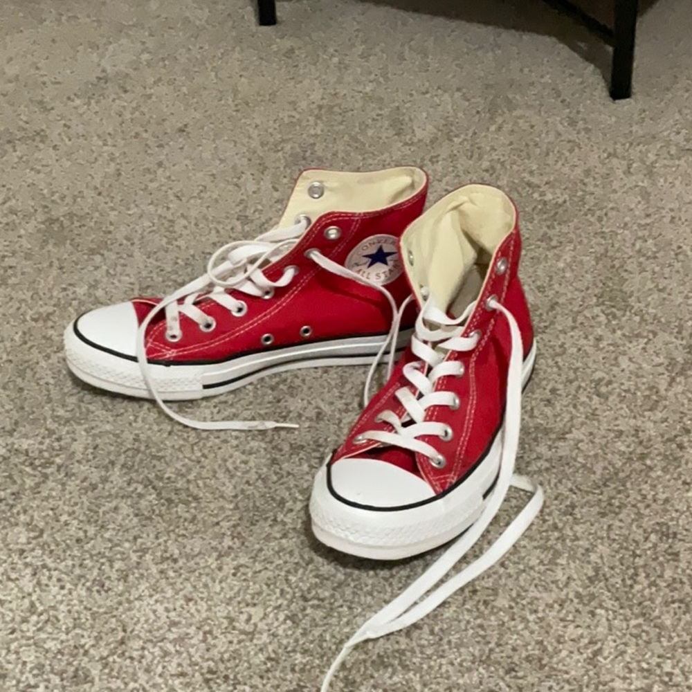 Red Converse Hightops